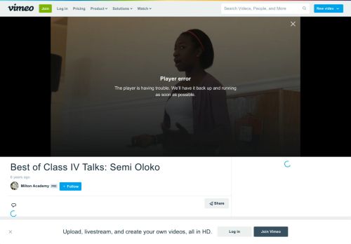 
                            11. Best of Class IV Talks: Semi Oloko on Vimeo