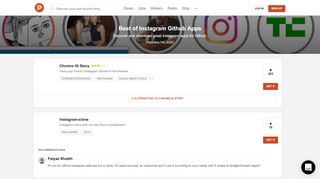 
                            7. Best of Instagram Github Apps - Product Hunt