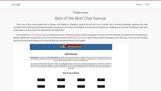 
                            8. Best of the Best Chat Avenue - WeGather - Discussions that matter to ...