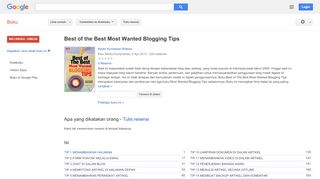 
                            10. Best of the Best Most Wanted Blogging Tips