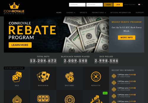 
                            9. Best Online Bitcoin Casino & BTC Gambling at CoinRoyale.com