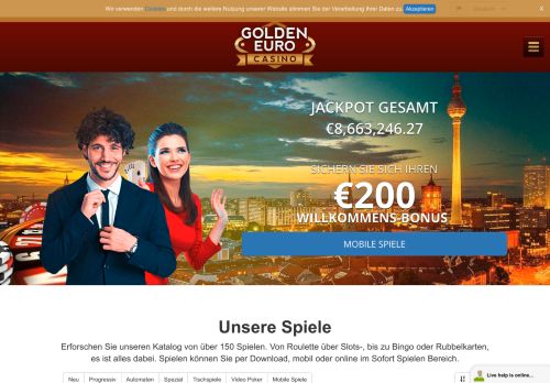 
                            8. Best Online Casino - Golden Euro