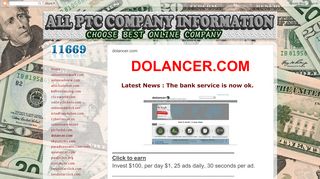 
                            3. Best online earning company: dolancer.com