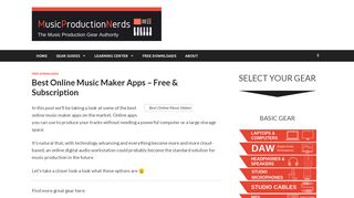 
                            12. Best Online Music Maker Apps - Free & Subscription