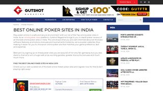 
                            6. Best Online Poker Sites in India - Indian Poker Sites 2019