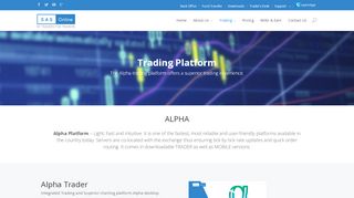 
                            4. Best Online Trading Platform in India | Alpha Trader -SASO - SAS Online