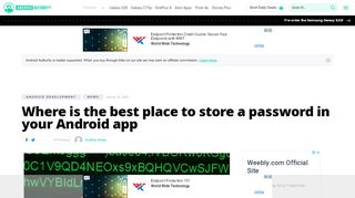 
                            4. Best place to store a password in your Android app - Android Authority