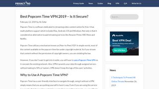 
                            13. Best Popcorn Time VPN 2019 – Is It Secure And Efficient? - ...