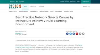 
                            7. Best Practice Network Selects Canvas by Instructure As ...