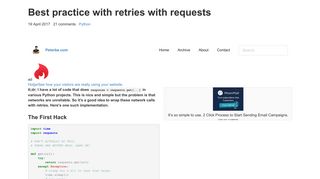 
                            5. Best practice with retries with requests - Peterbe.com