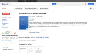 
                            4. Best Practices in Access Services