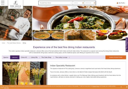 
                            11. Best Restaurants in Chennai - Fine Dining at The Leela Palace ...