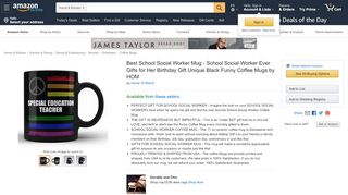 
                            5. Best School Social Worker Mug - Amazon.com