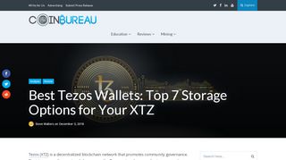 
                            10. Best Tezos Wallets: Top 7 Safest XTZ Storage & Staking Options