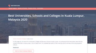 
                            12. Best Universities, Schools and Colleges in Kuala Lumpur, ...
