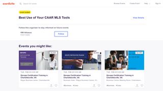 
                            11. Best Use of Your CAAR MLS Tools Tickets, Thu, Mar 14, ...