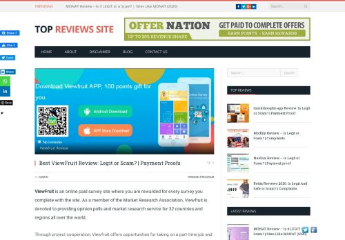 
                            3. Best ViewFruit Review 2018: Legit or Scam? | Payment Proofs | Top ...