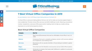 
                            11. Best Virtual Office for Small Businesses 2017: Servcorp vs Davinci vs ...