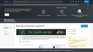 
                            4. Best way to send users password? - WordPress Development Stack ...