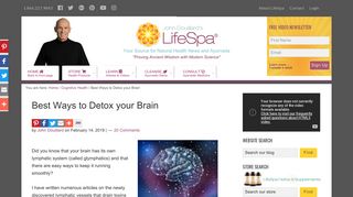 
                            10. Best Ways to Detox your Brain | John Douillard's LifeSpa