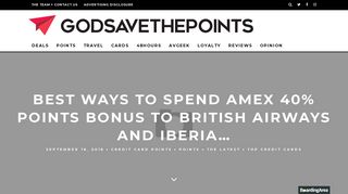 
                            10. Best Ways To Spend Amex 40% Points Bonus To British Airways And ...