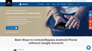 
                            3. Best Ways to Unlock/Bypass Android Phone without Google Account ...