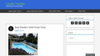 
                            8. Best Western Gold Crown Club | Loyalty Traveler