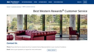 
                            7. Best Western Rewards® Customer Service Centers