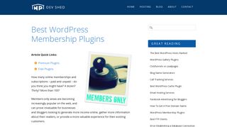 
                            6. Best WordPress Membership Plugins - WP Dev Shed