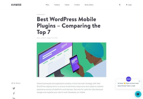 
                            9. Best WordPress Mobile Plugins - Comparing the Top 7 (2019) - Kinsta