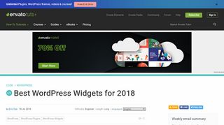 
                            13. Best WordPress Widgets for 2018 - Code - Envato Tuts+