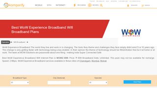 
                            12. Best WoW Experience Broadband Wifi Internet Plans - Komparify