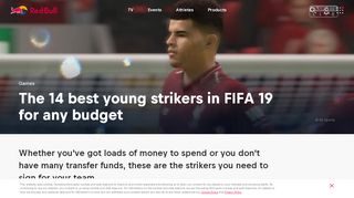 
                            11. Best young strikers FIFA 19: 14 wonderkids to sign - Red Bull