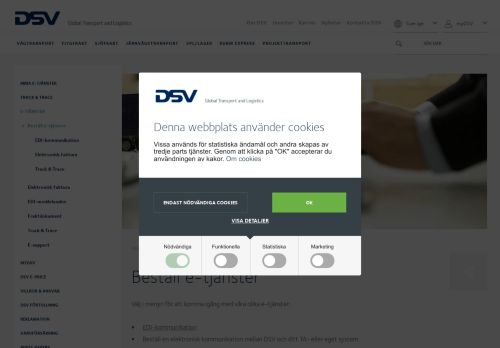 
                            13. Beställ e-tjänster | DSV