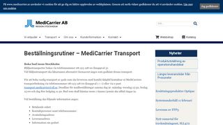 
                            11. Beställningsrutiner – MediCarrier AB