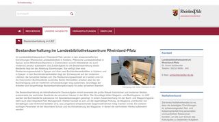 
                            6. Bestandserhaltung im LBZ - Landesbibliothekszentrum Rheinland-Pfalz