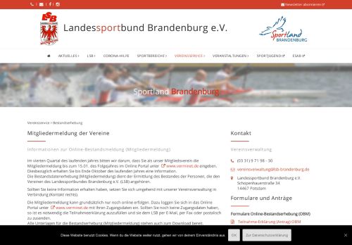 
                            13. Bestandserhebung | Landessportbund Brandenburg