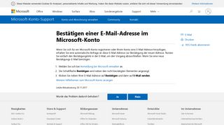 
                            3. Bestätigen einer E-Mail-Adresse im Microsoft-Konto - Microsoft Support