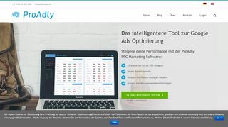 
                            8. Beste Google AdWords Optimierung | PPC Management mit ProAdly