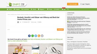 
                            9. Besteck, Geschirr und Gläser von Villeroy und Boch bei Vente-Privee ...