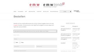 
                            3. Bestellen - emw