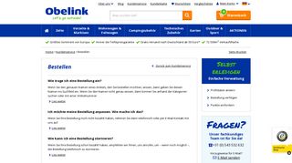 
                            9. Bestellen | Kundenservice - Obelink.de