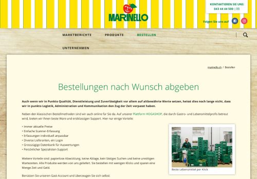 
                            10. Bestellen - marinello.ch