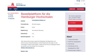 
                            10. Bestellplattform für die Hamburger Hochschulen - Hamburg-Gateway