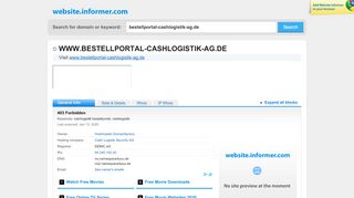 
                            8. bestellportal-cashlogistik-ag.de at WI. 403 Forbidden - Website Informer