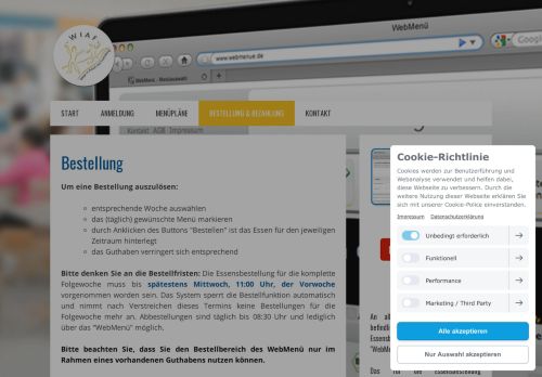 
                            5. Bestellung - webmenues Webseite! - WebMenü - Jimdo