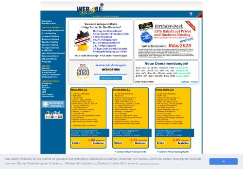 
                            11. Bestellung - Webspace4All