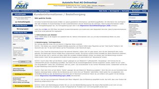 
                            3. Bestellvorgang - Autoteile Post Online-Shop - Autoteile Post AG