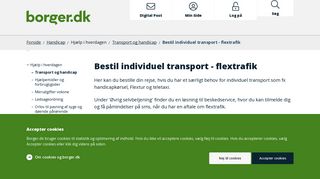 
                            10. Bestil individuel transport - flextrafik - Borger.dk