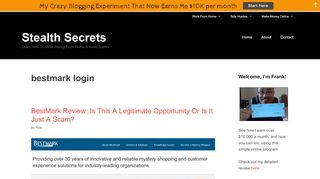 
                            10. bestmark login | | Stealth Secrets